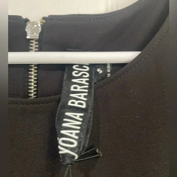 Yoana Baraschi Black Dress Sleeveless Stretchy Cocktail Designer Luxury Small - Picture 3 of 16